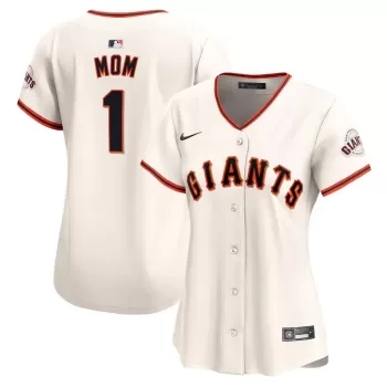 Women's San Francisco Giants Nike Cream #1 Mom Home Limited Jersey Women's San Francisco Giants Nike Cream #1 Mom Home Limited Jersey