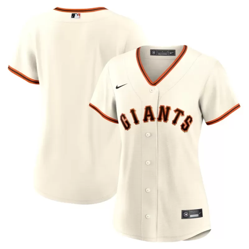 Women's San Francisco Giants Nike Cream Home Blank Replica Jersey Women's San Francisco Giants Nike Cream Home Blank Replica Jersey