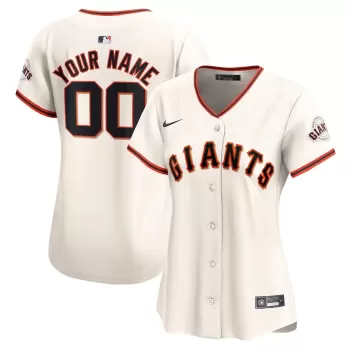 Women's San Francisco Giants Nike Cream Home Limited Custom Jersey Women's San Francisco Giants Nike Cream Home Limited Custom Jersey