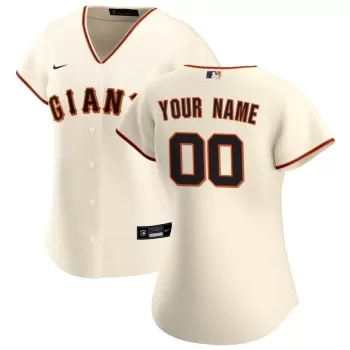 Women's San Francisco Giants Nike Cream Home Replica Custom Jersey Women's San Francisco Giants Nike Cream Home Replica Custom Jersey