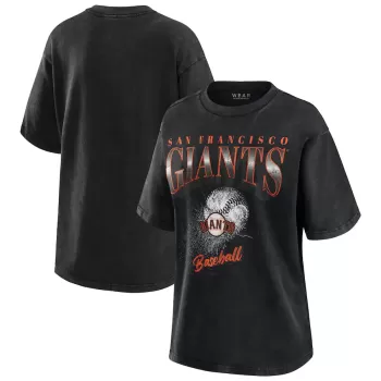 Women's San Francisco Giants WEAR by Erin Andrews Charcoal Boyfriend T-Shirt Women's San Francisco Giants WEAR by Erin Andrews Charcoal Boyfriend T-Shirt
