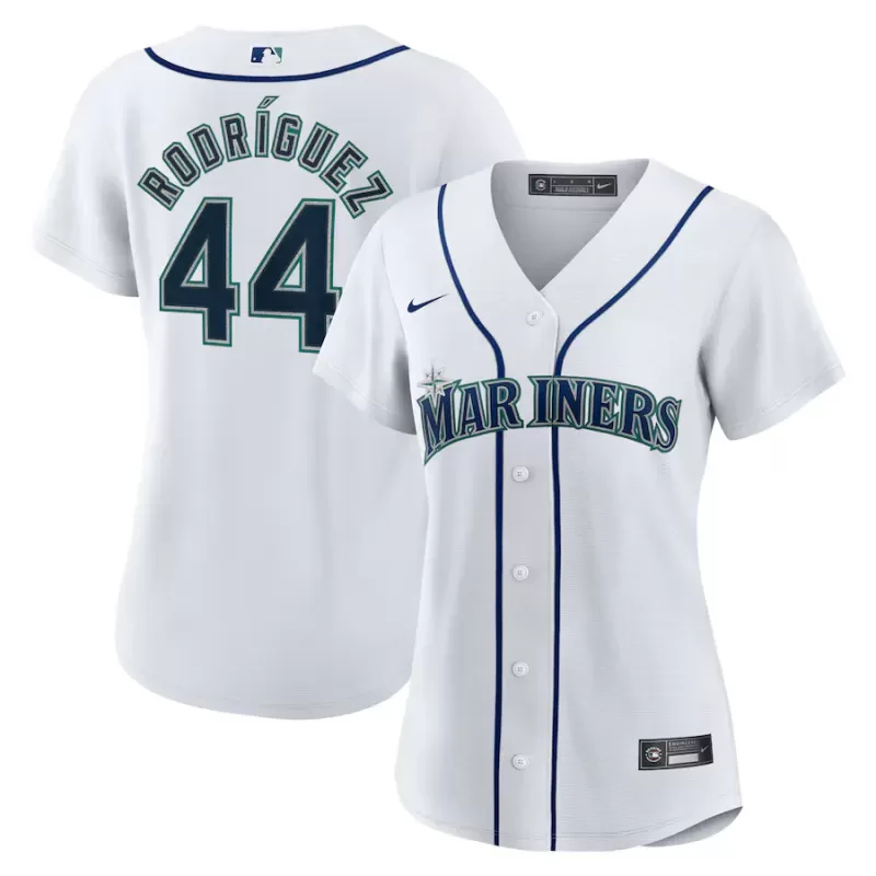 Women's Seattle Mariners Julio Rodríguez Nike White Home Replica Jersey Women's Seattle Mariners Julio Rodríguez Nike White Home Replica Jersey