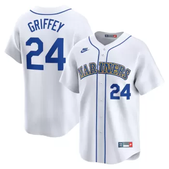 Women's Seattle Mariners Nike White Ken Griffey Jr. Throwback Cooperstown Limited Jersey