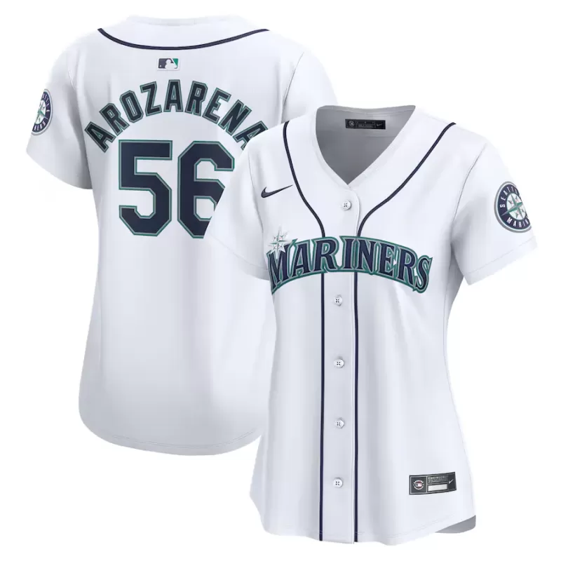 Women's Seattle Mariners Randy Arozarena Nike White Home Limited Player Jersey Women's Seattle Mariners Randy Arozarena Nike White Home Limited Player Jersey