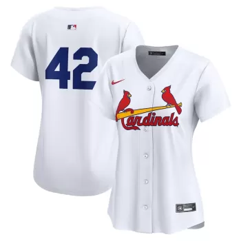 Women's St. Louis Cardinals Nike White 2024 Jackie Robinson Day Home Limited Jersey Women's St. Louis Cardinals Nike White 2024 Jackie Robinson Day Home Limited Jersey