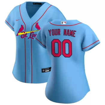 Women's St. Louis Cardinals Nike Blue Alternate Replica Custom Jersey Women's St. Louis Cardinals Nike Blue Alternate Replica Custom Jersey
