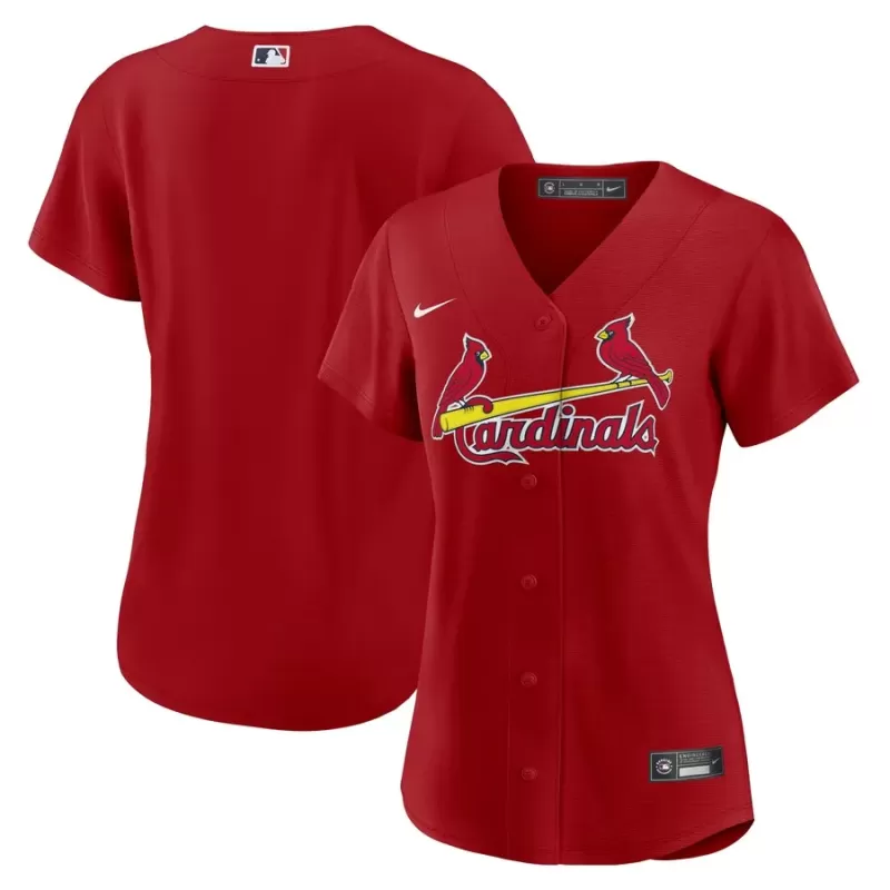 Women's St. Louis Cardinals Nike Red Alternate Replica Team Jersey Women's St. Louis Cardinals Nike Red Alternate Replica Team Jersey