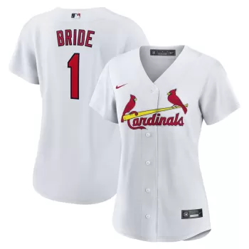 Women's St. Louis Cardinals Nike White #1 Bride Home Replica Jersey Women's St. Louis Cardinals Nike White #1 Bride Home Replica Jersey
