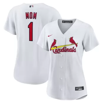 Women's St. Louis Cardinals Nike White #1 Mom Home Replica Jersey Women's St. Louis Cardinals Nike White #1 Mom Home Replica Jersey