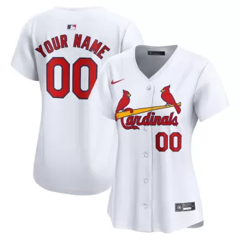 Women's St. Louis Cardinals Nike White Home Limited Custom Jersey Women's St. Louis Cardinals Nike White Home Limited Custom Jersey