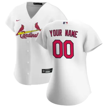 Women's St. Louis Cardinals Nike White Home Replica Custom Jersey Women's St. Louis Cardinals Nike White Home Replica Custom Jersey