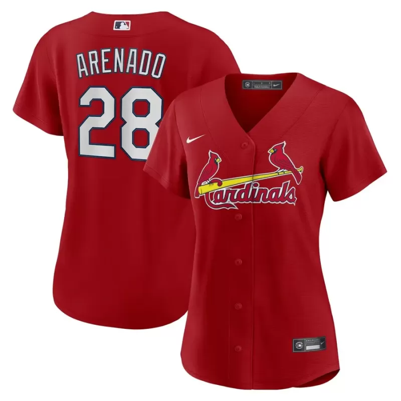 Women's St. Louis Cardinals Nolan Arenado Nike Red Alternate Replica Player Jersey Women's St. Louis Cardinals Nolan Arenado Nike Red Alternate Replica Player Jersey