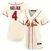 Women's St. Louis Cardinals Yadier Molina Nike Cream Alternate Replica Player Jersey