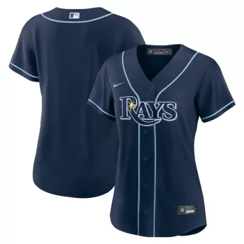 Women's Tampa Bay Rays Nike Navy Alternate Replica Team Jersey Women's Tampa Bay Rays Nike Navy Alternate Replica Team Jersey