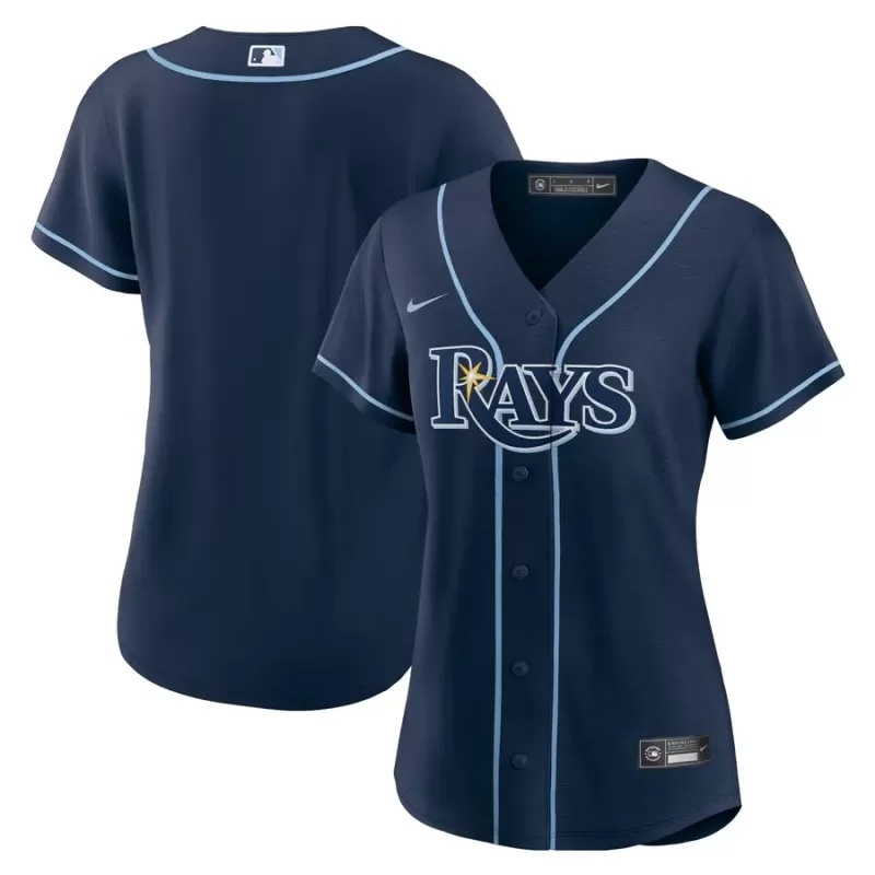 Women's Tampa Bay Rays Nike Navy Alternate Replica Team Jersey Women's Tampa Bay Rays Nike Navy Alternate Replica Team Jersey