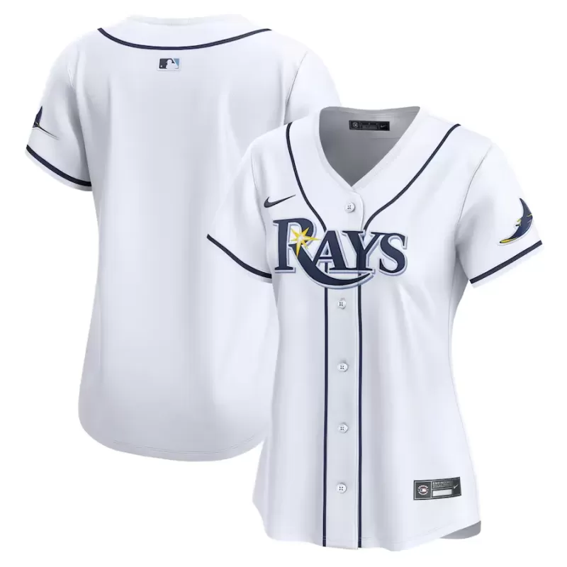 Women's Tampa Bay Rays Nike White Home Limited Jersey Women's Tampa Bay Rays Nike White Home Limited Jersey
