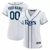Women's Tampa Bay Rays Nike White Home Replica Custom Jersey