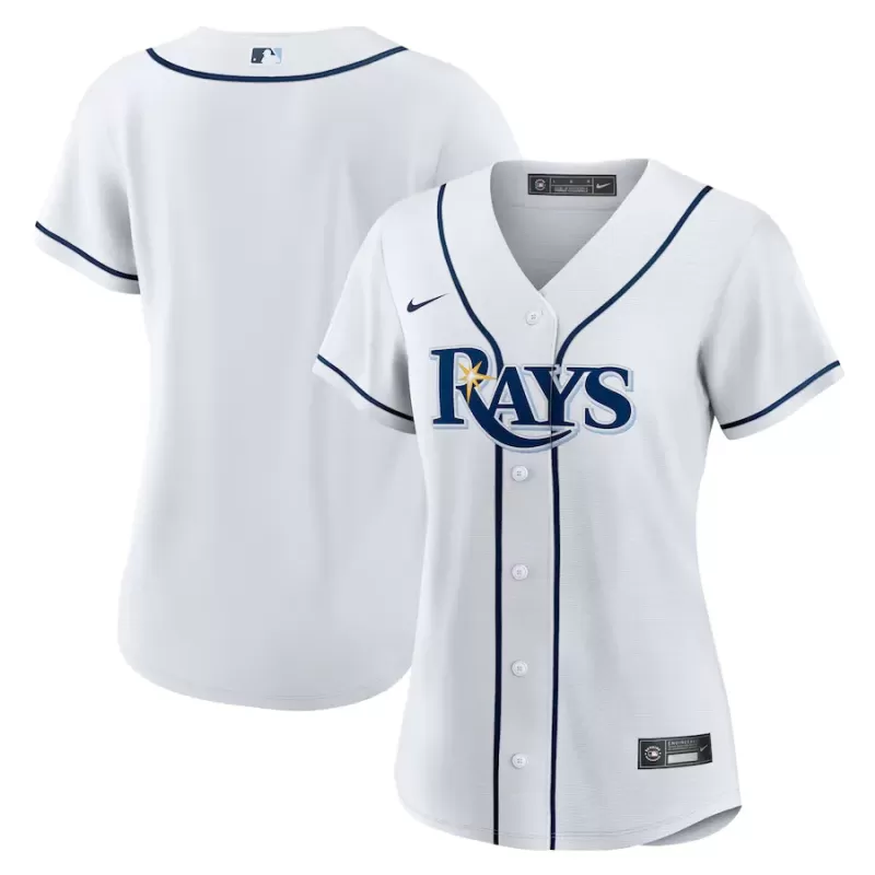 Women's Tampa Bay Rays Nike White Home Replica Team Jersey Women's Tampa Bay Rays Nike White Home Replica Team Jersey