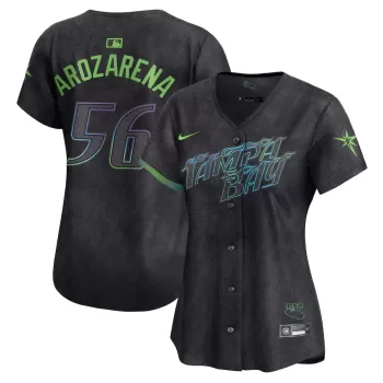 Women's Tampa Bay Rays Randy Arozarena Nike Charcoal 2024 City Connect Limited Player Jersey Women's Tampa Bay Rays Randy Arozarena Nike Charcoal 2024 City Connect Limited Player Jersey
