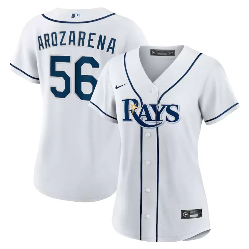 Women's Tampa Bay Rays Randy Arozarena Nike White Home Replica Player Jersey Women's Tampa Bay Rays Randy Arozarena Nike White Home Replica Player Jersey
