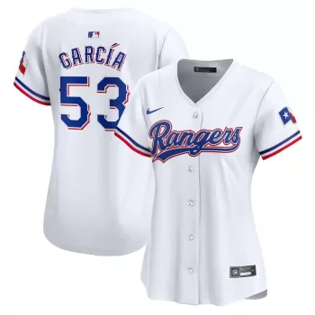 Women's Texas Rangers Adolis García Nike White Home Limited Player Jersey Women's Texas Rangers Adolis García Nike White Home Limited Player Jersey