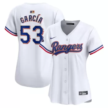 Women's Texas Rangers Adolis Garcia Nike White 2024 Gold Collection Limited Player Jersey Women's Texas Rangers Adolis Garcia Nike White 2024 Gold Collection Limited Player Jersey