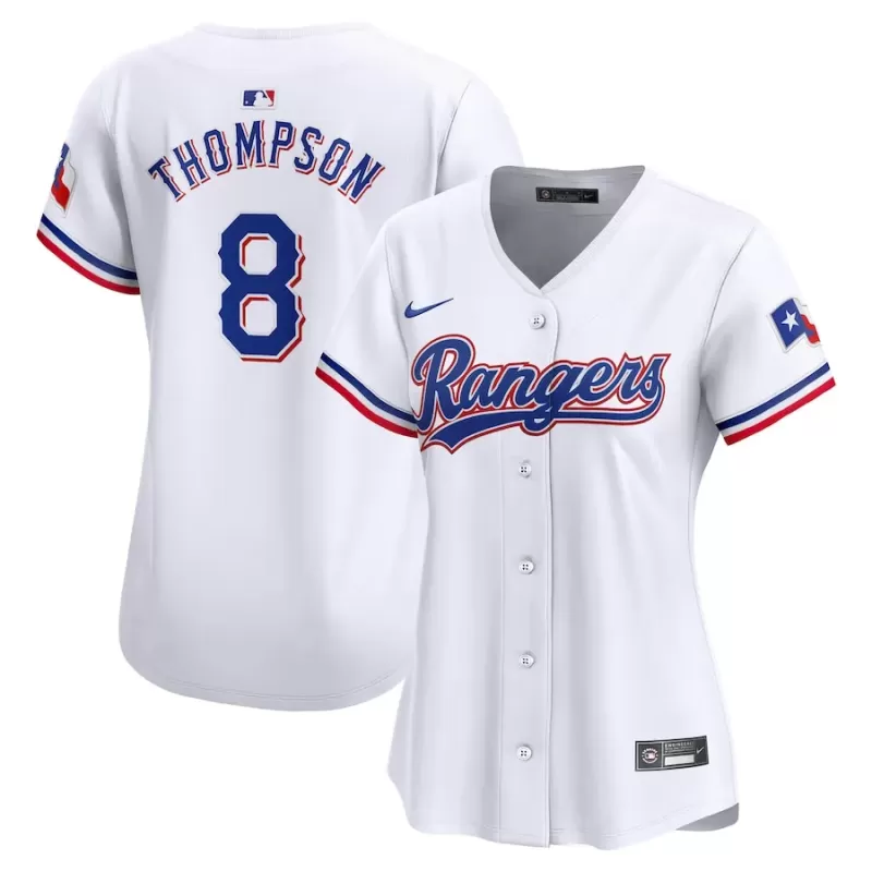 Women's Texas Rangers Bubba Thompson Nike White Home Limited Player Jersey Women's Texas Rangers Bubba Thompson Nike White Home Limited Player Jersey