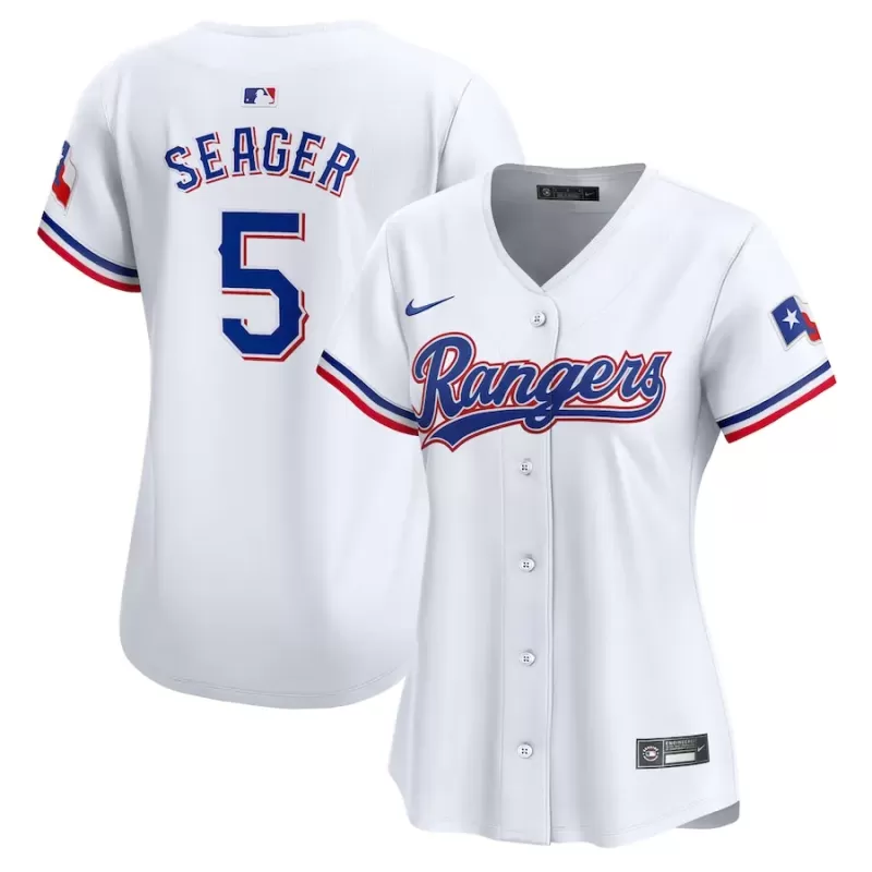Women's Texas Rangers Corey Seager Nike White Home Limited Player Jersey Women's Texas Rangers Corey Seager Nike White Home Limited Player Jersey