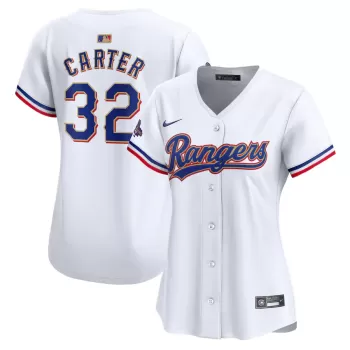 Women's Texas Rangers Evan Carter Nike White 2024 Gold Collection Limited Player Jersey Women's Texas Rangers Evan Carter Nike White 2024 Gold Collection Limited Player Jersey