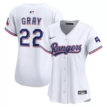 Women's Texas Rangers Jon Gray Nike White Home Limited Jersey Women's Texas Rangers Jon Gray Nike White Home Limited Jersey