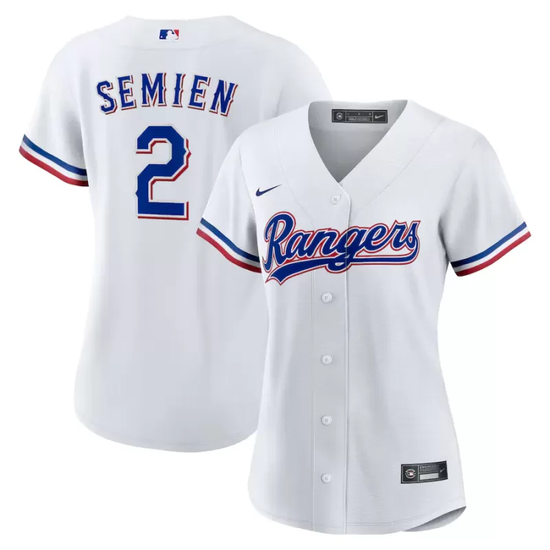 Women's Texas Rangers Marcus Semien Nike White Home Replica Player Jersey