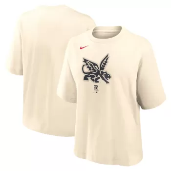Women's Texas Rangers Nike Natural City Connect Logo Boxy T-Shirt Women's Texas Rangers Nike Natural City Connect Logo Boxy T-Shirt
