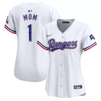 Women's Texas Rangers Nike White #1 Mom Home Limited Jersey Women's Texas Rangers Nike White #1 Mom Home Limited Jersey