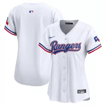Women's Texas Rangers Nike White Home Limited Jersey Women's Texas Rangers Nike White Home Limited Jersey