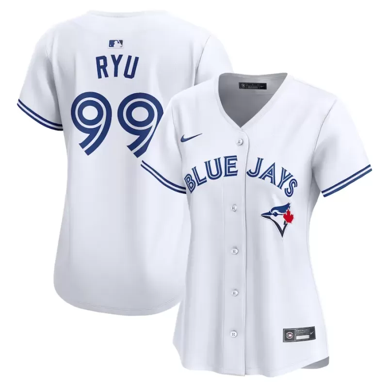 Women's Toronto Blue Jays Hyun Jin Ryu Nike White Home Limited Player Jersey