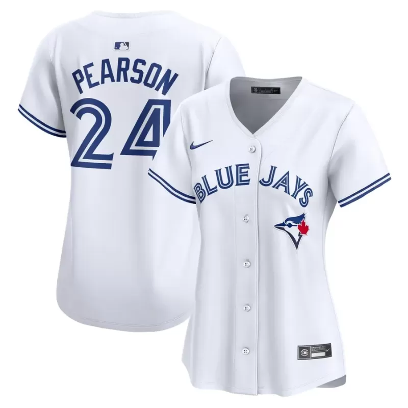 Women's Toronto Blue Jays Nate Pearson Nike White Home Limited Player Jersey Women's Toronto Blue Jays Nate Pearson Nike White Home Limited Player Jersey