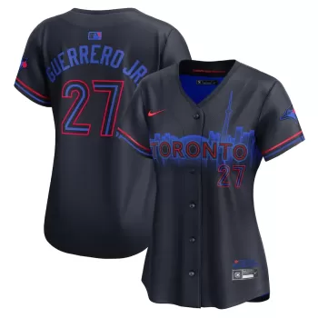 Women's Toronto Blue Jays Vladimir Guerrero Jr. Nike Navy 2024 City Connect Limited Player Jersey Women's Toronto Blue Jays Vladimir Guerrero Jr. Nike Navy 2024 City Connect Limited Player Jersey