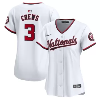 Women's Washington Nationals Dylan Crews Nike White Home Limited Player Jersey Women's Washington Nationals Dylan Crews Nike White Home Limited Player Jersey
