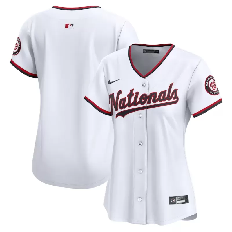 Women's Washington Nationals Nike White Home Limited Jersey Women's Washington Nationals Nike White Home Limited Jersey