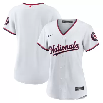 Women's Washington Nationals Nike White Home Replica Team Jersey Women's Washington Nationals Nike White Home Replica Team Jersey