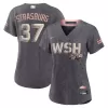 Women's Washington Nationals Stephen Strasburg Nike Gray City Connect Replica Player Jersey