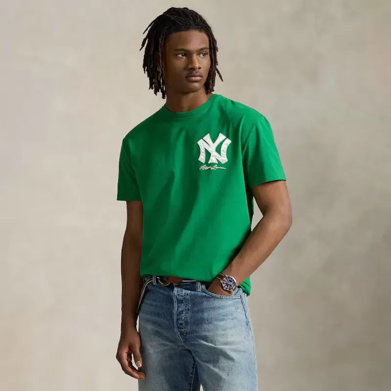 Yankees Polo Ralph Lauren Green Jersey T-Shirt Yankees Polo Ralph Lauren Green Jersey T-Shirt