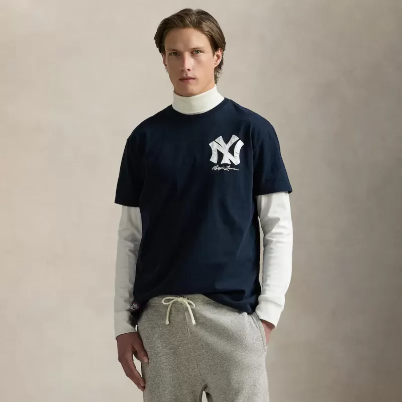 Yankees Polo Ralph Lauren Navy Jersey T-Shirt Yankees Polo Ralph Lauren Navy Jersey T-Shirt