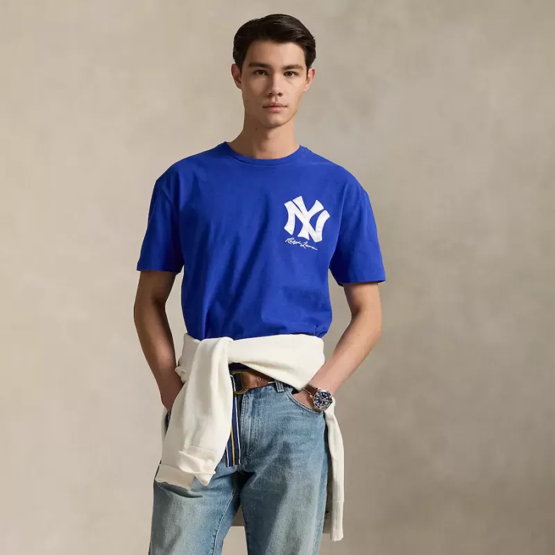 Yankees Polo Ralph Lauren Royal Jersey T-Shirt Yankees Polo Ralph Lauren Royal Jersey T-Shirt