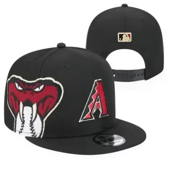 Arizona Diamondbacks Black Snake Head & 'A' Logo Stitched Snapback Hat Arizona Diamondbacks Black Snake Head & 'A' Logo Stitched Snapback Hat