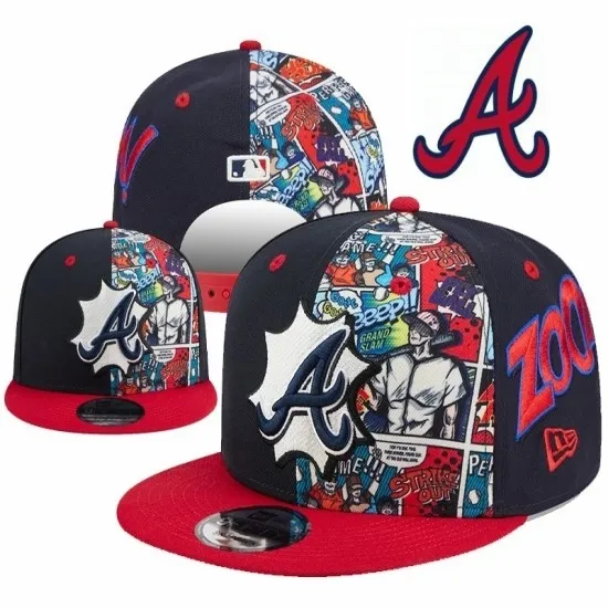 Atlanta Braves 'Comic Blitz' New Era 59FIFTY Fitted Hat Atlanta Braves 'Comic Blitz' New Era 59FIFTY Fitted Hat