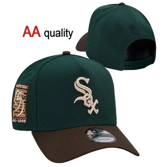 Chicago White Sox '56-'95 Era Stitched Snapback Hat - Classic Green & Brown Chicago White Sox '56-'95 Era Stitched Snapback Hat - Classic Green & Brown