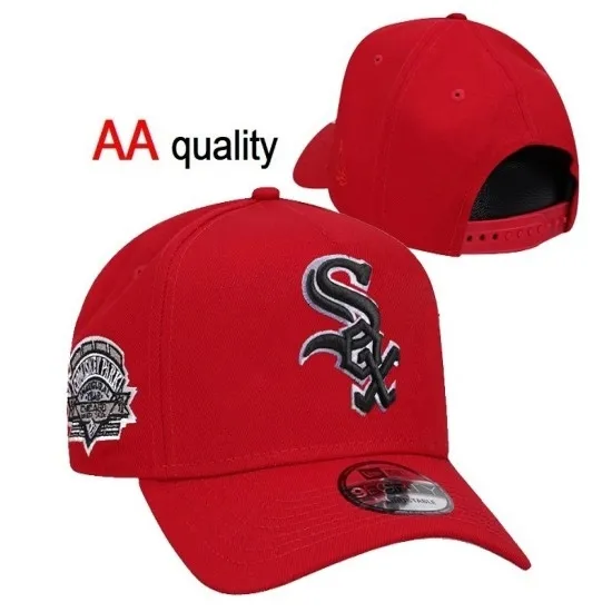 Chicago White Sox Red Stitched Snapback Hat - Premium Quality Chicago White Sox Red Stitched Snapback Hat - Premium Quality