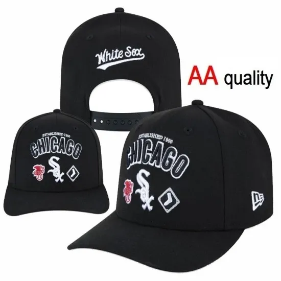 Chicago White Sox 'Established 1900' Stitched Snapback Hat - Black