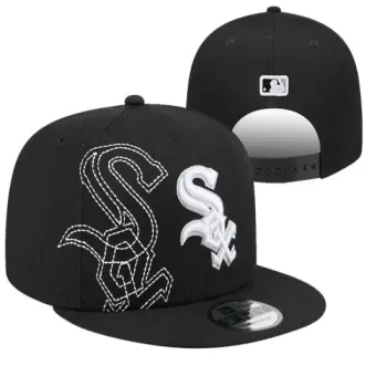 Chicago White Sox Black Stitched Outline Snapback Hat - Official MLB Apparel Chicago White Sox Black Stitched Outline Snapback Hat - Official MLB Apparel